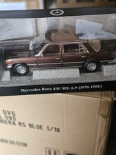 1:18 Norev Mercedes 450 sel 6.9 W116 Dealer Milan Brown