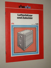 Vintage Kampmann Verco Lufterhitzer und Zubehör Prospekt (70er Jahre)