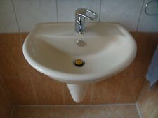 Waschbecken, Halbsäule, Wasserhahn zu verkaufen