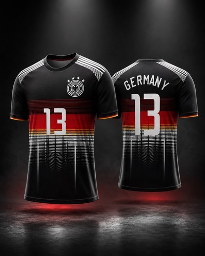 Deutschland fan trikot - fan-trikot, schwarz