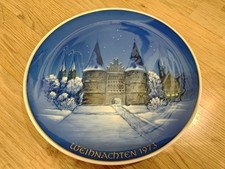 Rosenthal Weihnachtsteller 1973 Lübeck Holstentor Küspert, limitiert