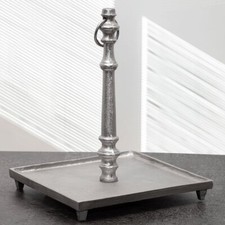 Etagere, 1 Etage, Quadratisch, Aluminium, Flach, Auslage