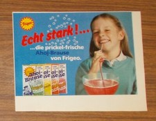 Seltene Werbung Frigeo AHOJ-BRAUSE - Echt stark!... 1986