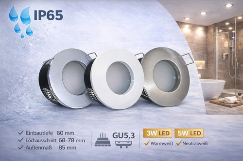 Led einbau downlight - led, bad