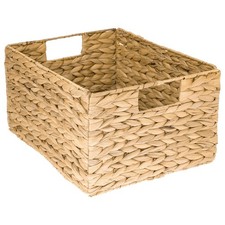 HMF Aufbewahrungskorb faltbarer Korb geflochten aus Wasserhyazinthe Seegras Größ