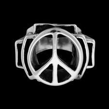 925 Sterling Silver Peace Sign