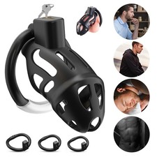 Peniskäfig mit 3Hodenringe