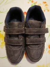 tolle neue Jungen Woodstone Halbschuhe, Gr. 34, in grau, mit Klettverschluß
