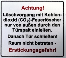 Kunststoffschild achtung - kunststoffschild, „achtung