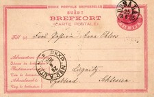 Schweden, Ganzsache aus Upsala