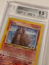 Pokémon TCG WOTC Neo Revelation Entei Holo Rare BGS 8.5 Near Mint Deutsch