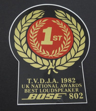 Werbe-Aufkleber Bose 802 UK