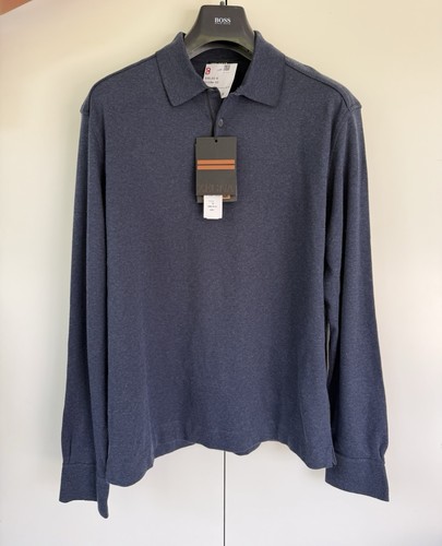 Zegna polo longsleeve navy - zegna,