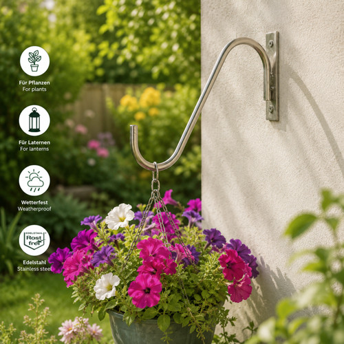 Blumenampelhalter edelstahl - blumenampelhalter,
