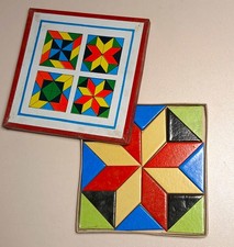 Dachbodenfund: Altes Spielzeug Mosaik Kinder Legespiel um 1930 gut erhalten