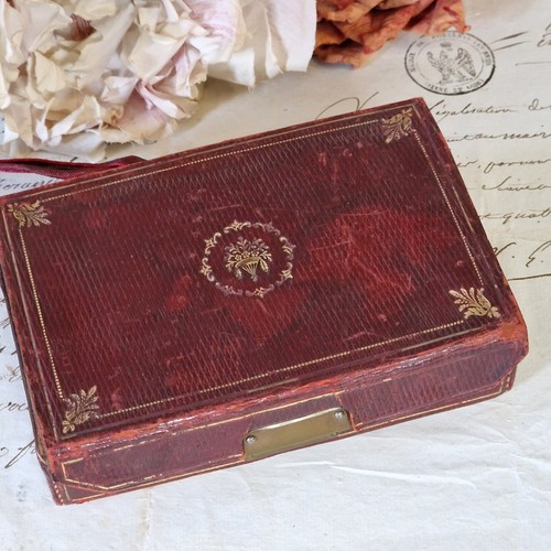 Antike schatulle leder - antike, schatulle,
