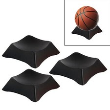 3x Schwarz Ballständer Base Ballständer Fußball Aufbewahrungsständer Basketball