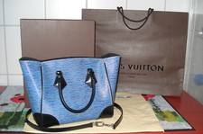 Louis Vuitton, Schultertasche Phenix PM, Epi Leder Denim/schwarz,  neuwertig