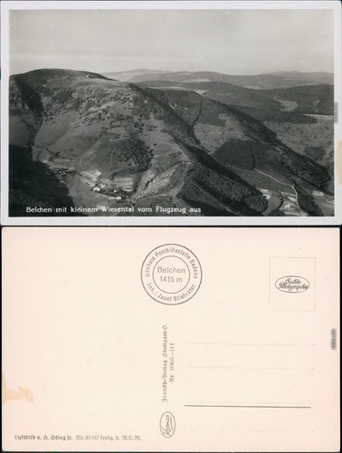 Schönau luftbild belchen - schönau,