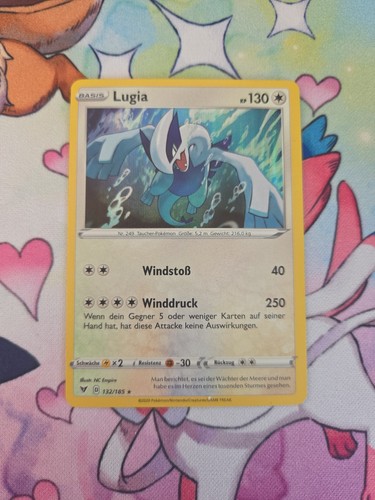 Pokémon karte lugia 132 185 - pokémon,