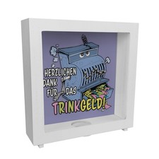 Trinkgeld Rahmen Spardose aus