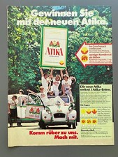 Atika Ente Citroen 2CV Oldtimer  70s retro 1977 Vintage Ad Werbung Reklame