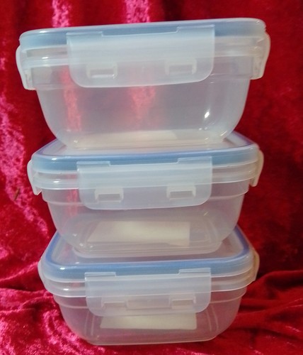 3er set frischhaltedosen mit - set,