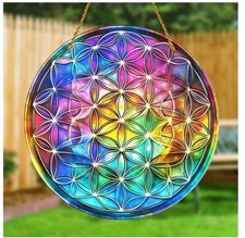 Acrylbild Fensterbild Blume