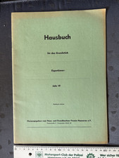 Hausbuch für das Grundstück