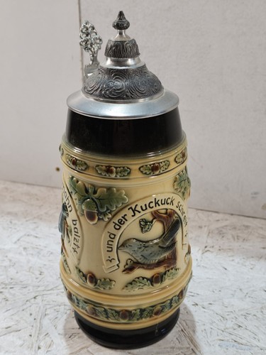 Sitzendorf bierkrug zinndeckel - sitzendorf,