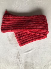 schal selbstgestrickt - in Rot