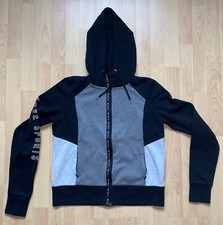 Damen- Sweat-Jacke, Crivit Sports Gr. M schwarz grau Reißverschluss Baumwollmisc