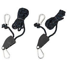 2x Flaschenzug Handzug Hebezug mit Ratsche Seil 2,5M 136kg Umlenkrolle Seilzug