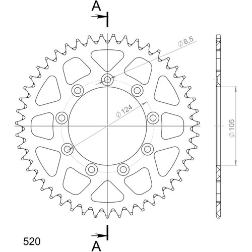 Alu kettenrad supersprox - alu-kettenrad,
