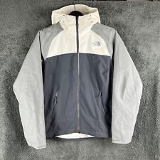 Damen The North Face Stratos grau weiß schwarz wasserdichte Jacke Dryvent Large