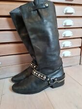 Golden Goose Deluxe Brand Stiefel Schwarz Edel Echtleder Nieten 41