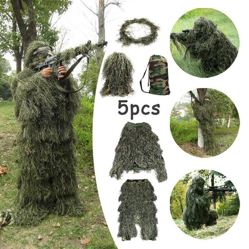 Ghillie suit woodland - 3d,