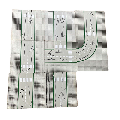 Lego city straßenplatten grau - lego,