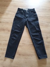 Bershka Mom Jeans Schwarz Gr