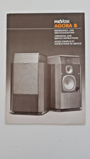 Original REVOX Agora B Bedienungs- und Service Anleitung - BA001038
