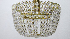Kristall Korblüster Leuchter Deckenleuchter Deckenlampe Lüster Lampe Strass 