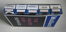 NOS Mullard Servicesatz: 2x UCH81  + 2 x ECL80 +   1x PY82