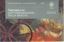 2 Euro Gedenkmünze San Marino 2018 500. Geburtstag  von Jacopo Tintoretto 