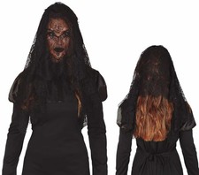 Schleier aus Spitze schwarz