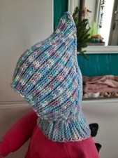 Kind Zwergenmütze Zipfelmütze Pixiemütze Mütze Haube Sturmhaube selbstgestrickt