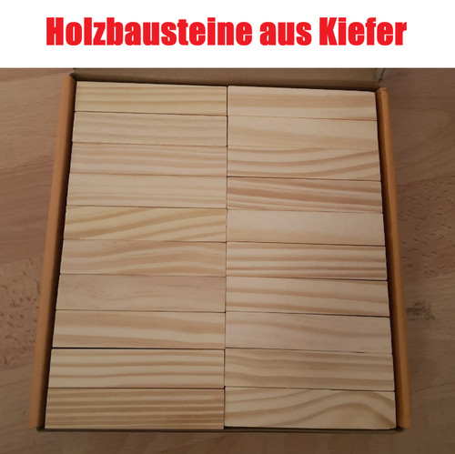 100 holzbausteine aus - -,