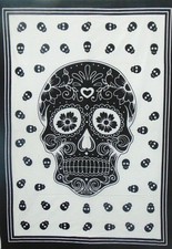 Wandbehang Totenkopf Wohndeko