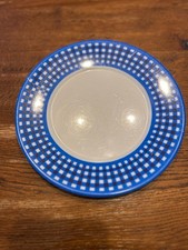 1 x ORNAMIN Kuchenteller 223 blau/weiß Campinggeschirr