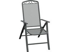 Gartenstuhl Klappsessel Sacramento 112 cm x 81 cm x 60 cm Stahlgeflecht