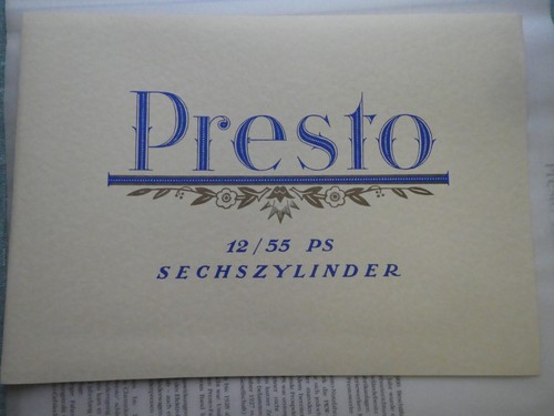 Presto sechszylinder prospekt - sechszylinder,